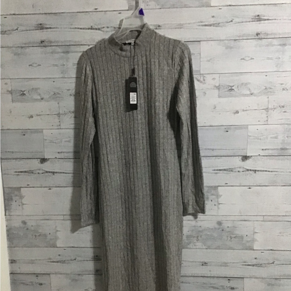 gray fashion nova sweater dress